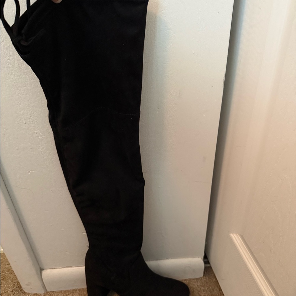 Unisa Black Over-the-Knee Boots